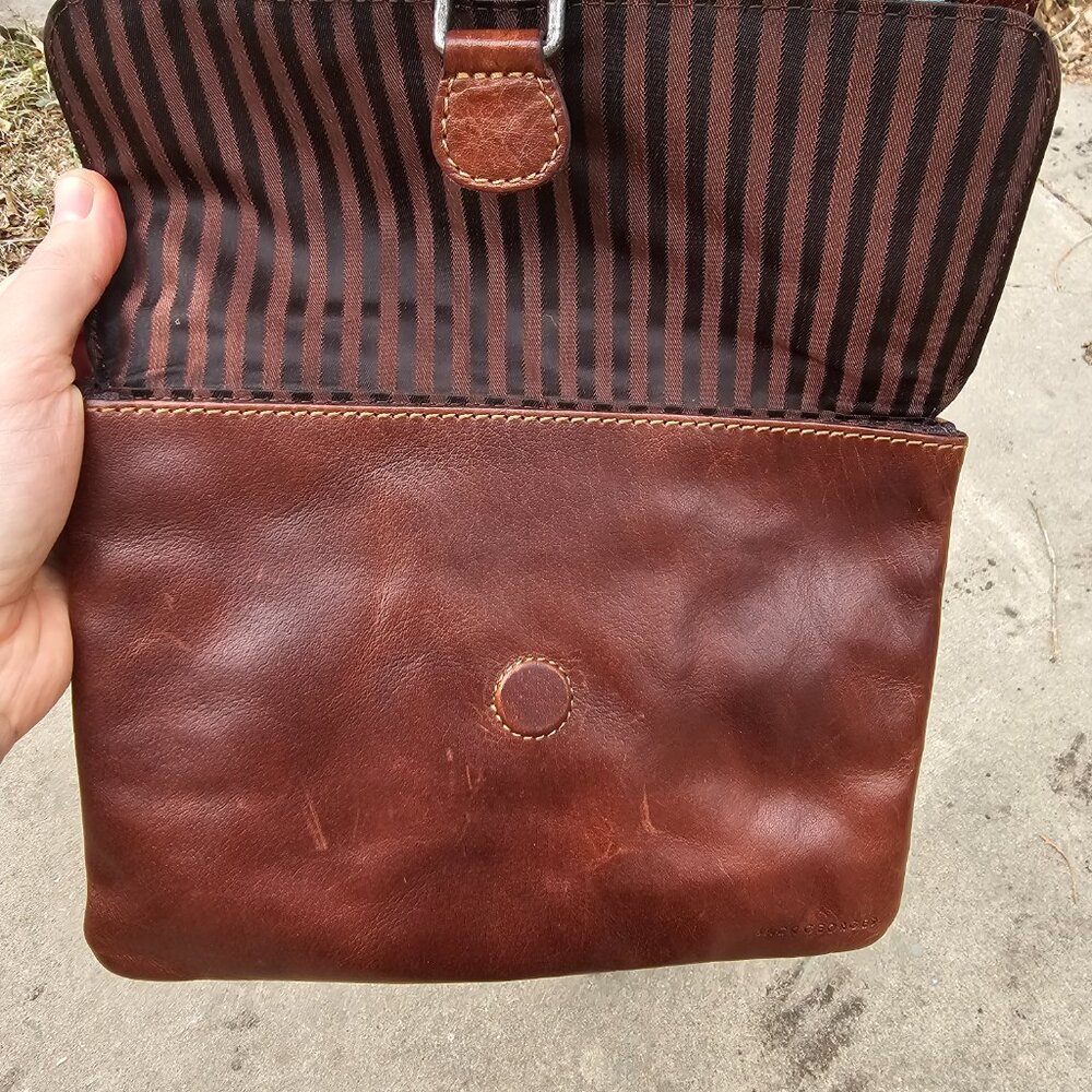 Jack Georges Voyager Small Crossbody Leather Bag Wallet, Pre-owned - Picture 7 of 11